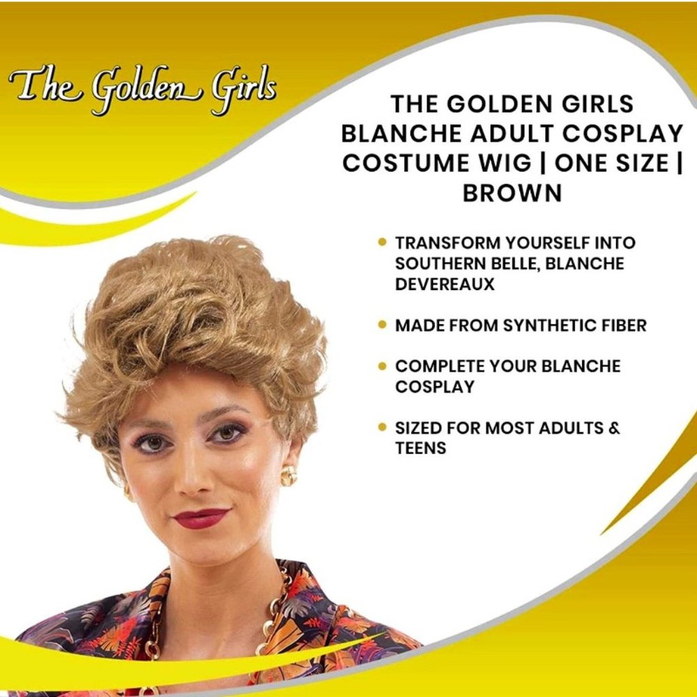 Golden Girls Officially Licensed Blanche Wig